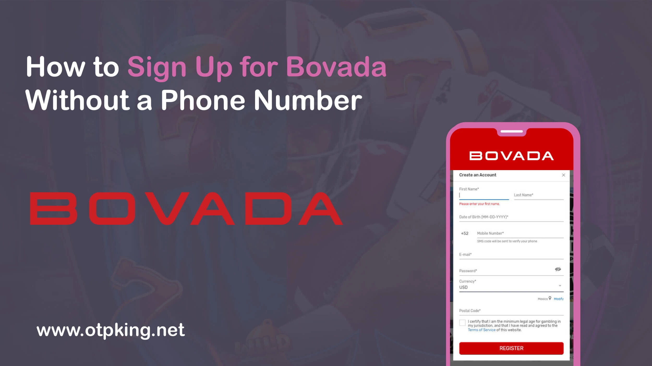 You are currently viewing How to Sign Up for Bovada Without a Phone Number